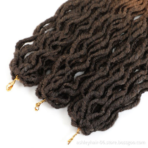 100% Synthetic Kanekalon Fiber 18 Inches Straight Faux Braids Locs Crochet Hair